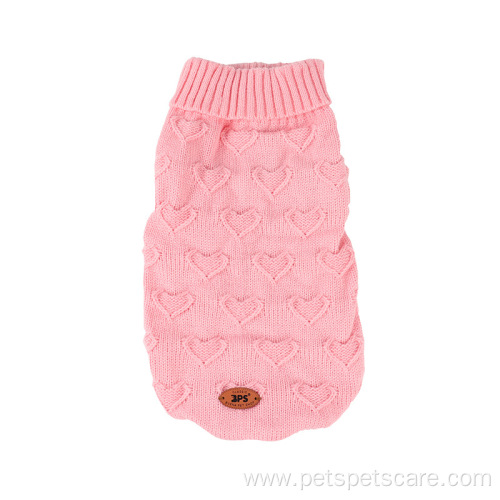 Fashionable fleece pet clothes knitted dog sweater